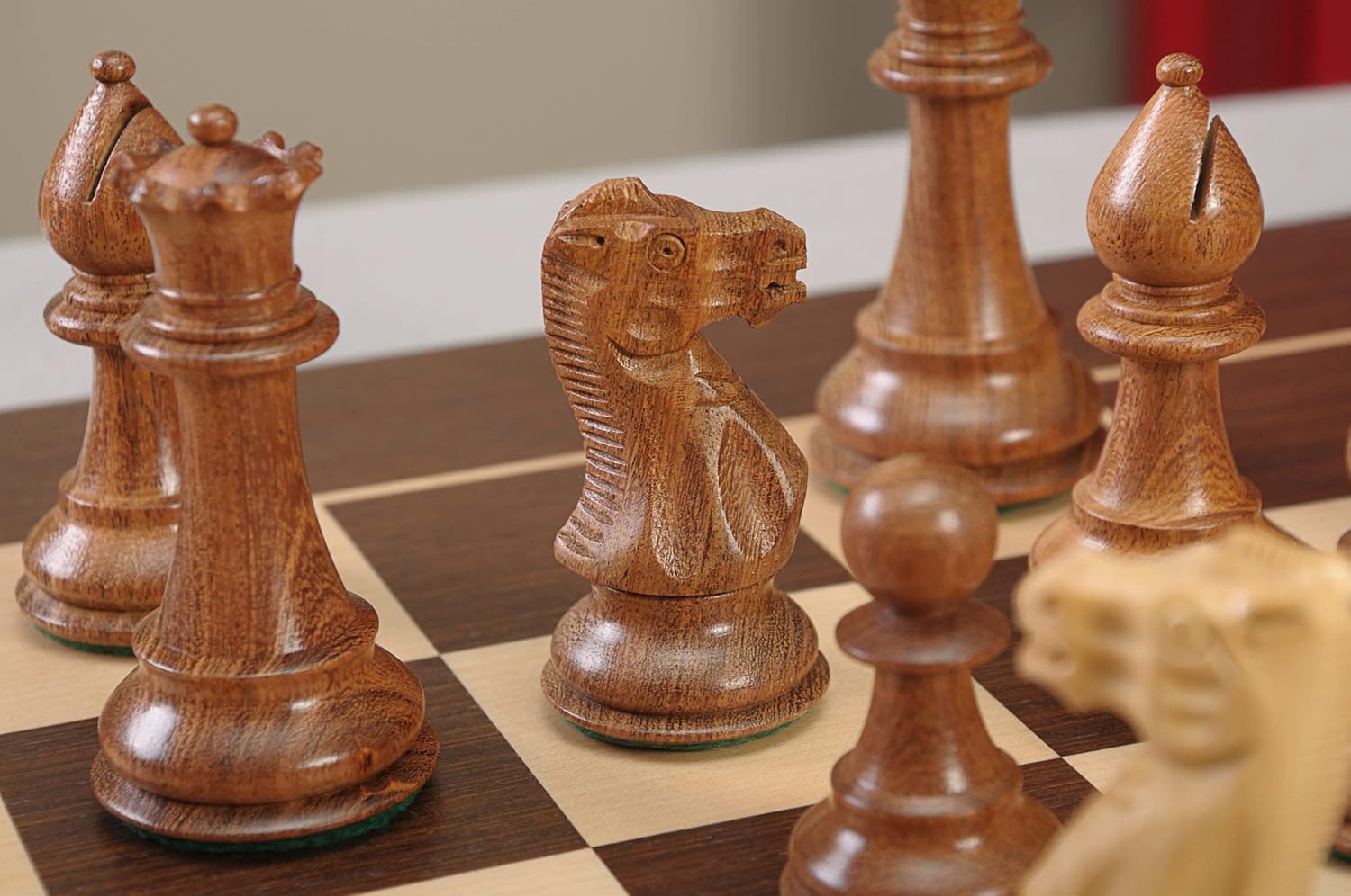 The House of Staunton - The Classic Chess Set - Pieces Only - 3.75" King - Golden Rosewood