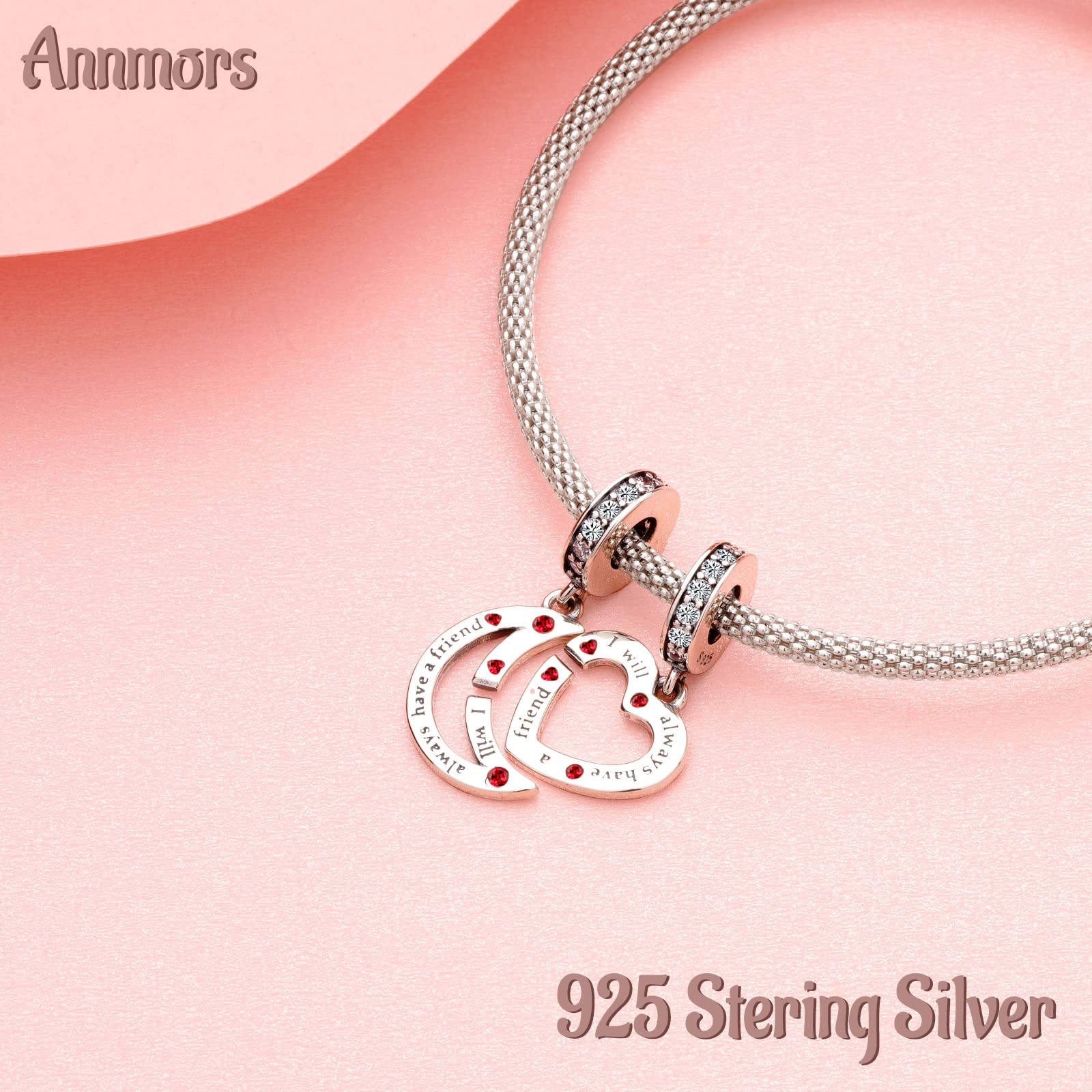 Annmors Charm Pendente Lucciola Gatto Mamma Farfalla Ciondoli Compatibile con Braccialetti e Collane Donna