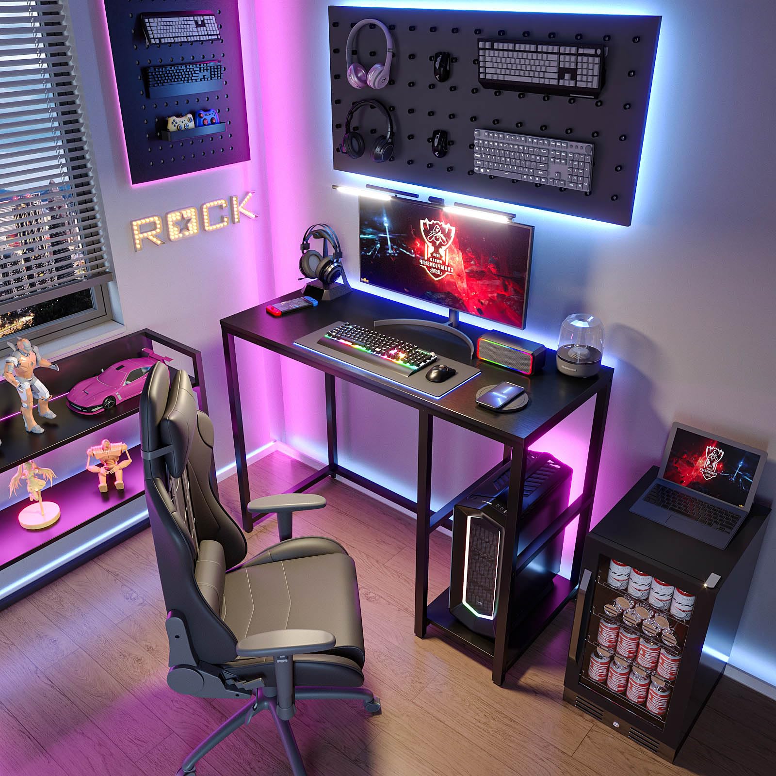 Produktbild von Kleiner Raum Klapptisch Massivholz-Wand-Esstisch Wand- Schreibtisch Klapp-Arbeitsplatz Computer-Schreibtisch Hochbelastbare Halterung Wand-Beistelltisch Einfach Zu Falten Und Bequem ( Color
