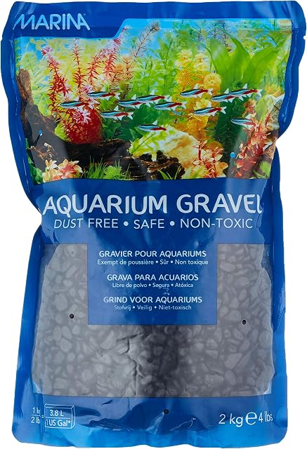Marina Decorative Aquarium Gravel, 2 Kg, Black