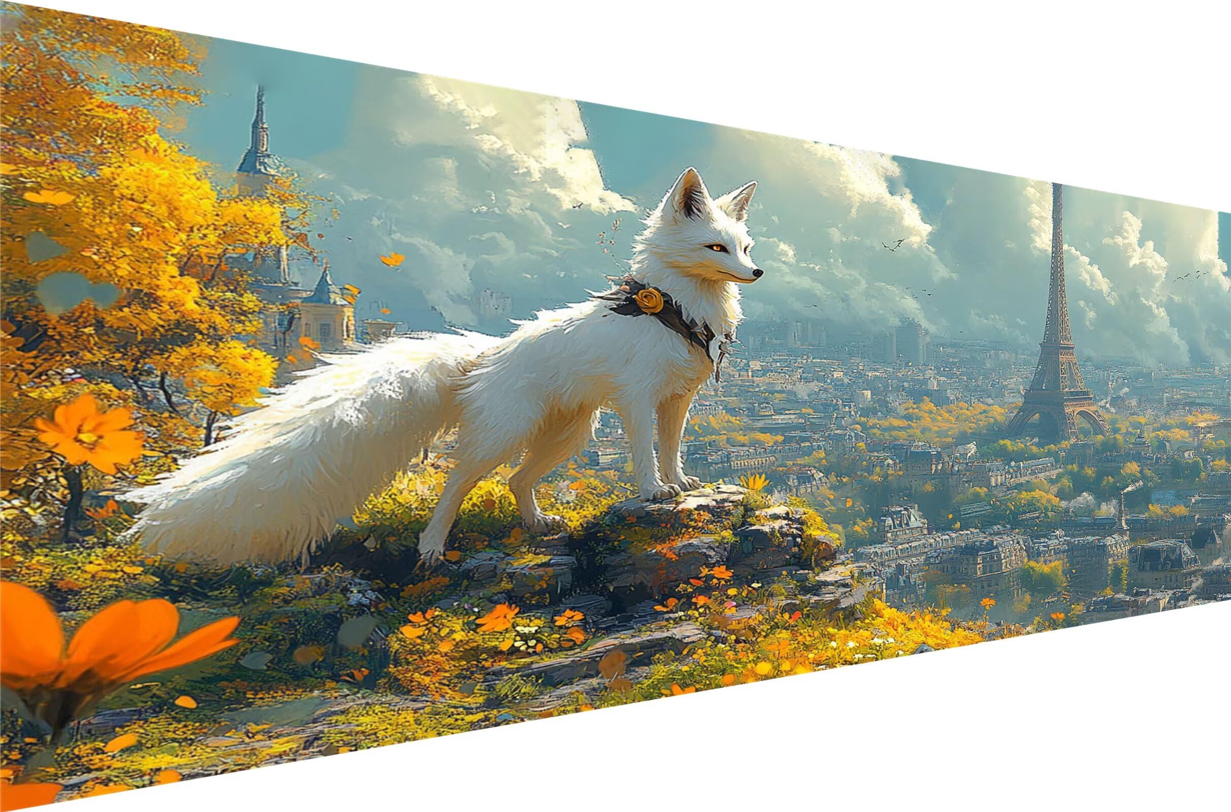Diament Malarstwo Diamentowe Lisy Diamentowe Malowanie Dorosłych 80x160 cm Żelazna Wieża Diamentowe Malowanie, 5D DIY Diamentowe Rysunki Artigianale, Haft Krzyżowy Rzemiosło Dorosłych Dekoracja Ściany