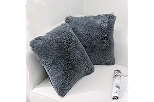 Nordeco Faux Fur Fluffy Throw Pillow Covers