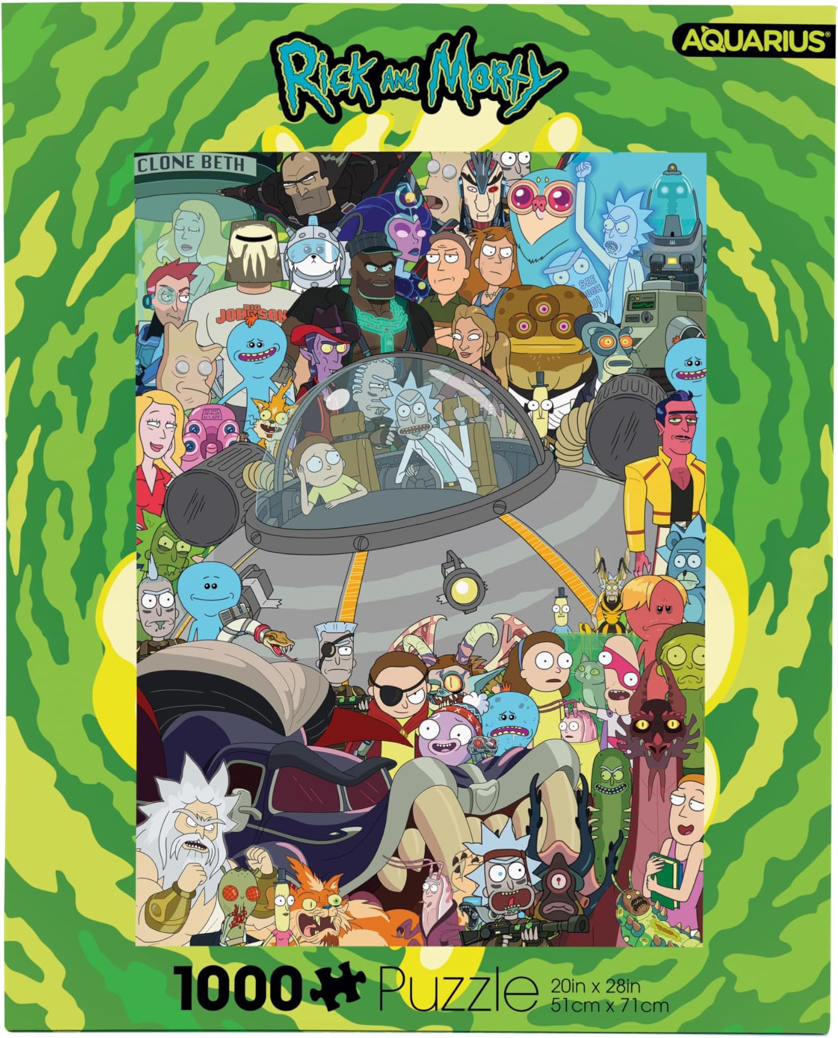 AQUARIUS Rick and Morty Cast 1,000-Piece Puzzle