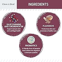 Vista 2 de Multivitamínico 12 en 1 para perros mayores 120 vitaminas y suplementos masticables suaves para cadera y articulaciones Fórmula avanzada