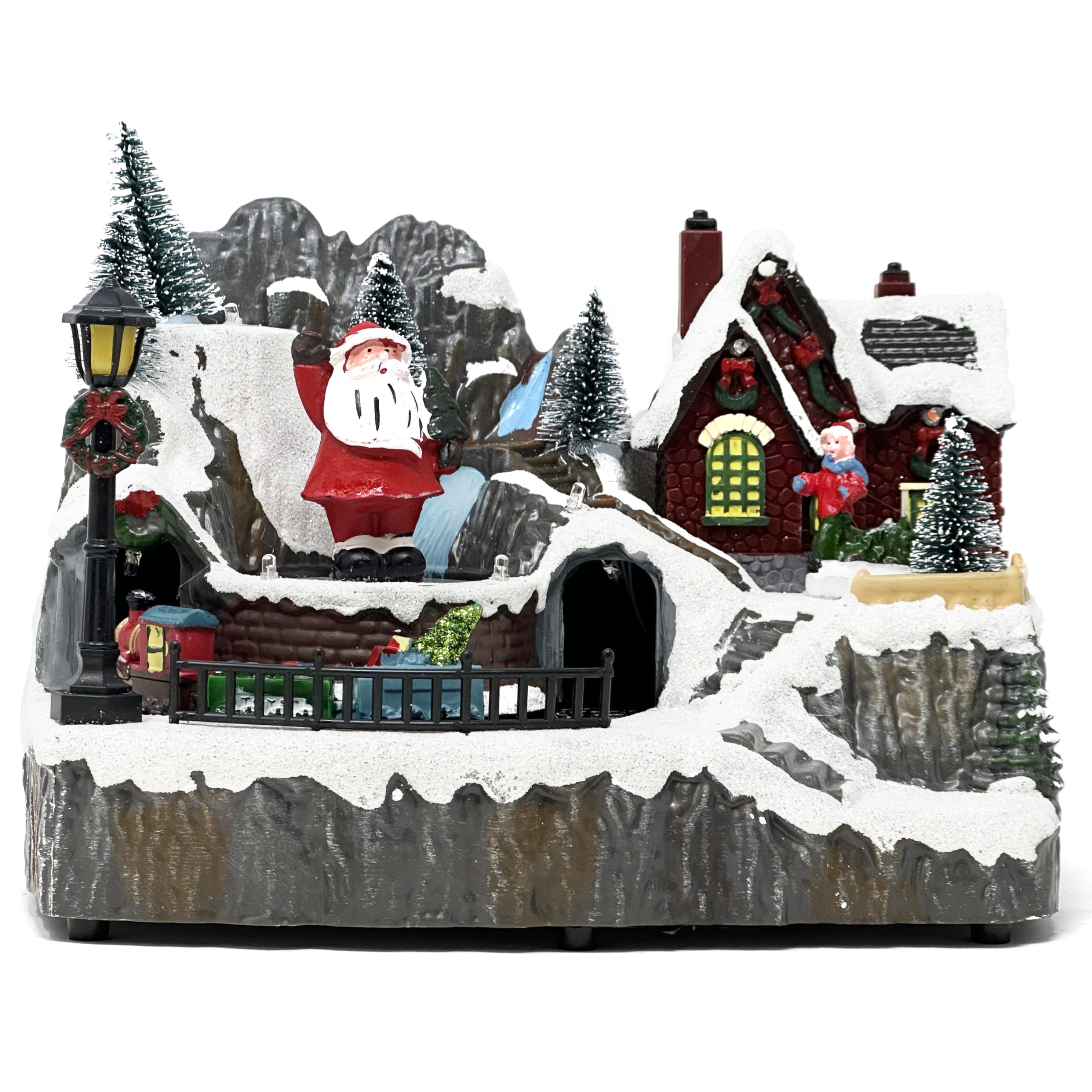 Figurine de collection maison de Noël en polyrésine Allgala XH93447