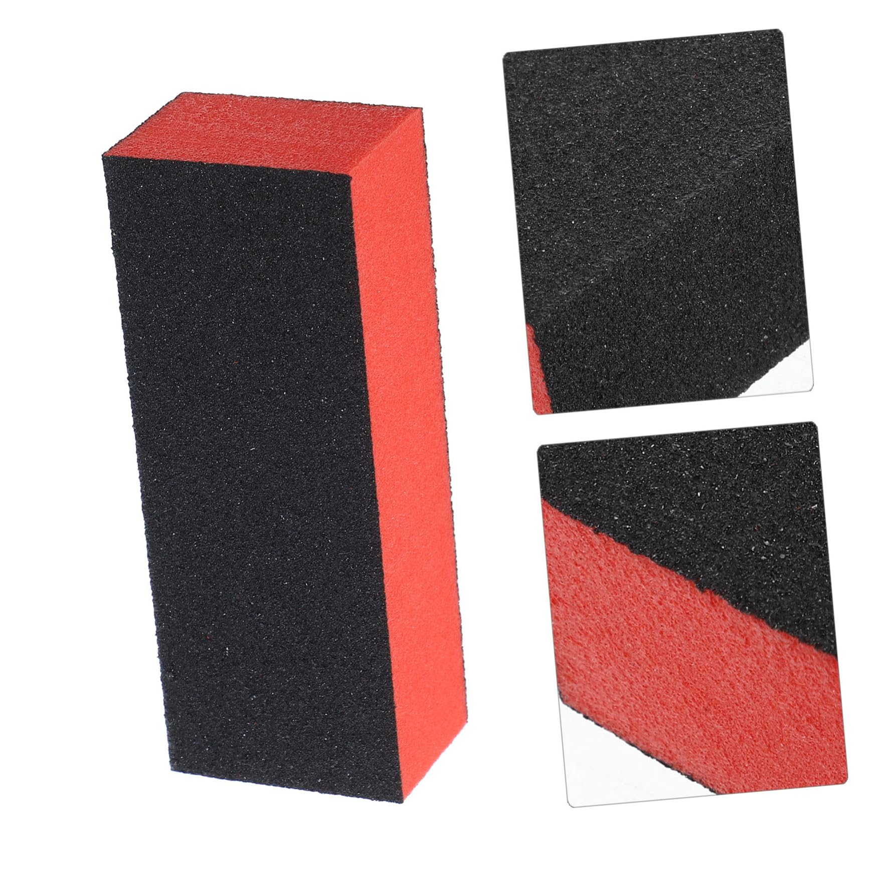Polierblock und Schwamm Nagelfeile Orangefarbener Polieren mit 3-seitigem Design 60 und 80 Körnung Stabilem Kunststoff für Fingernägel für Professionelle Maniküre und Pediküre