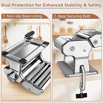 リール papapasta.toshi Amazon.com: Pasta Maker - 7 Thickness Settings Pasta Roller