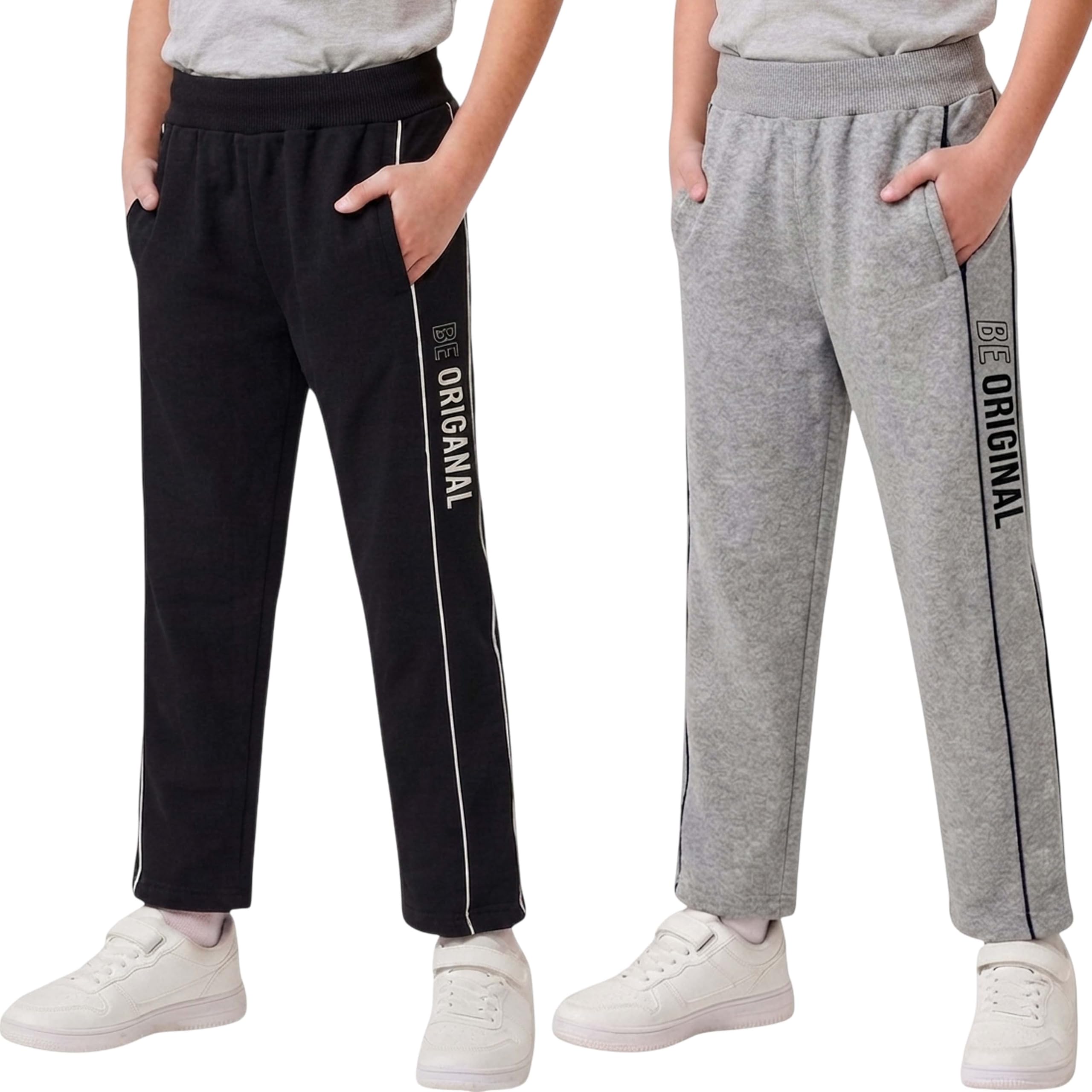 Boys Regular Fit Trackpants for Boys Cotton Lower Pants Trousers Pants Combo (Pack of 2)-image-44