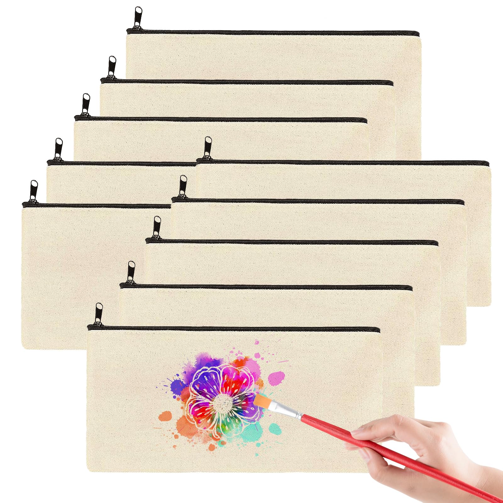 Borsa Con Finestra In Carta Bianca Con Manici Ritorti 18x8x19cm - Foto 10