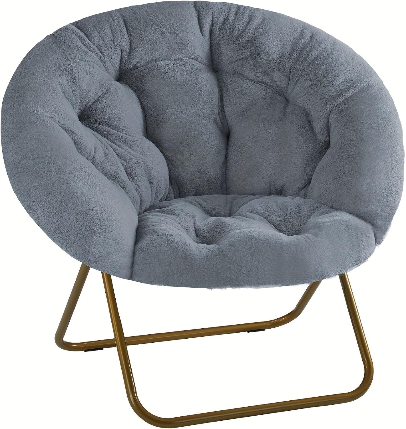 Chaise longue pliable soucoupe grise pour un coin lecture cosy dans le salon