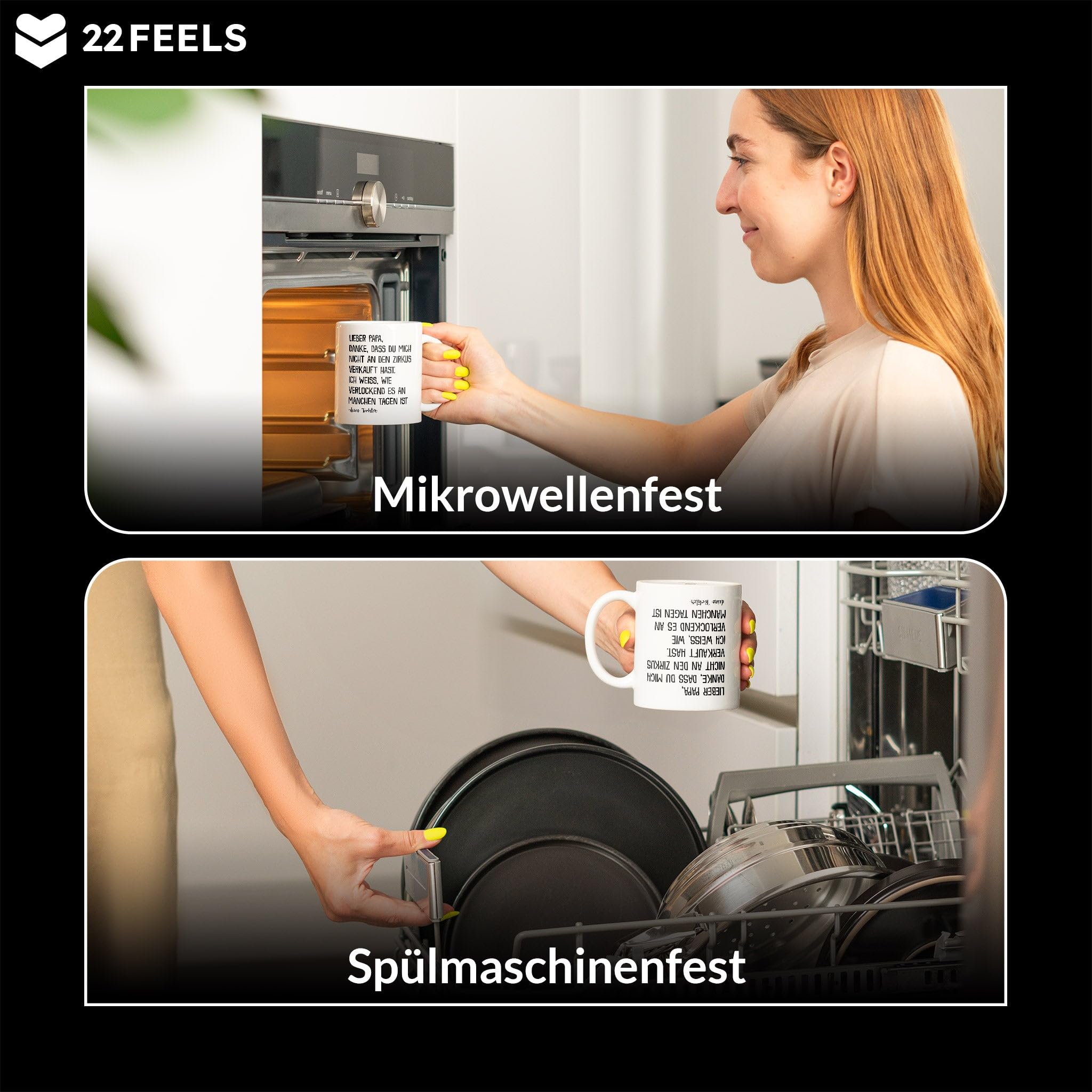 Vater Tochter Tasse 320ml - Geschenk Für Papa Mit Spruch