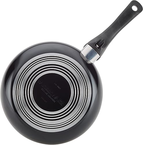 Miniatura 10 de Farberware Glide Ceramic - Sartén antiadherente apta para lavavajillas con 4 tazas y tapa para escalfar, 8 pulgadas, color negro