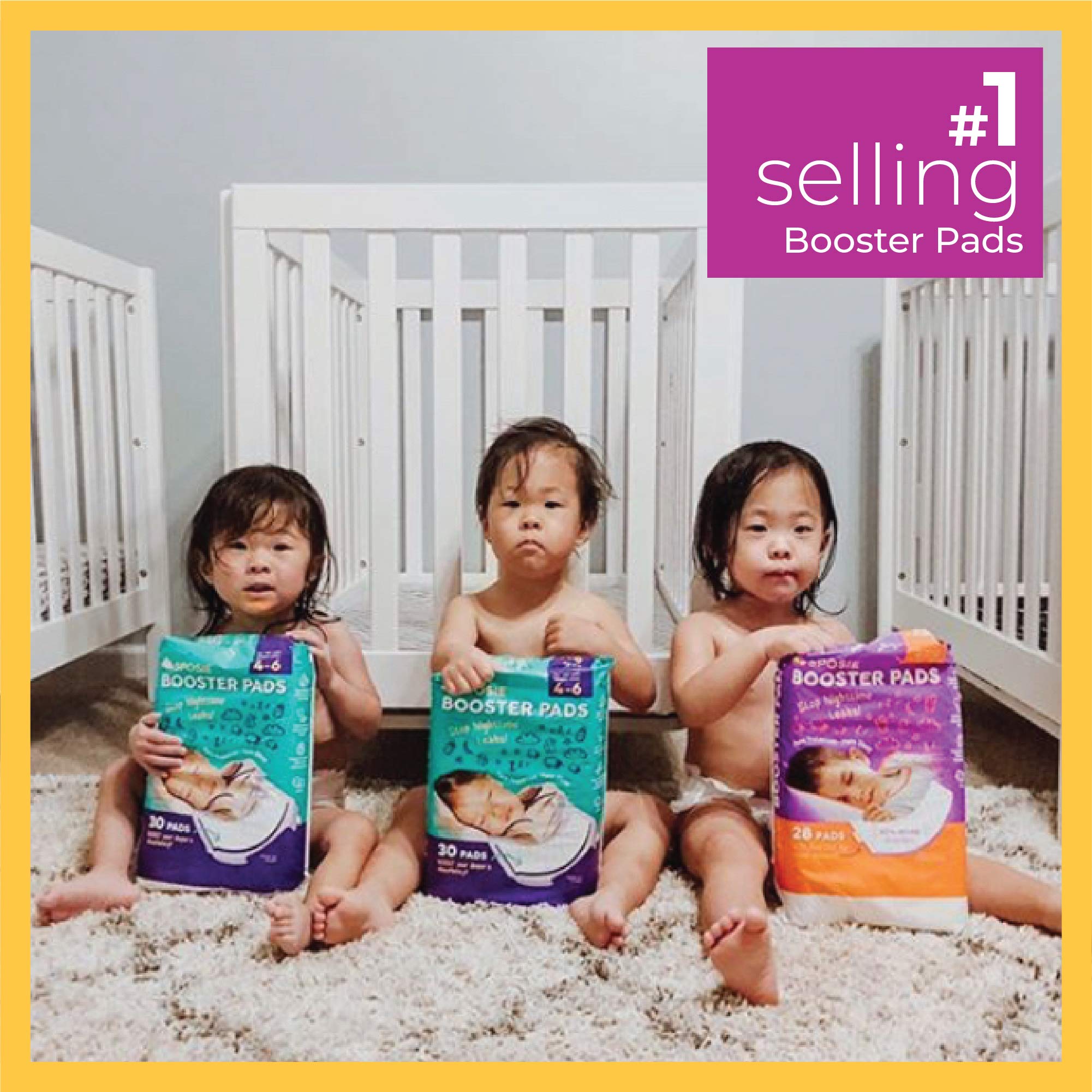 Sposie with Adhesive, Stop Overnight Diaper leaks, Nighttime Protection