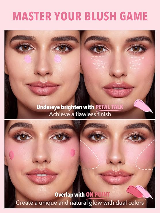 SHEGLAM Color Bloom Liquid Blush Makeup for Cheeks Matte Finish - Petal Talk