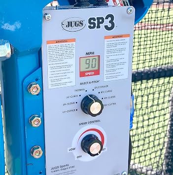 JUGS SP3 Baseball Pitching MachineThe Easiest to use high-end 3-Wheel Pitching Machine on the Market Today