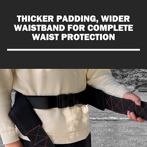 Miniatura 4 de Cinturón para tirar, entrenamiento de fuerza, cinturón ajustable, entrenamiento de tensión por gravedad, contiene un cinturón y una correa