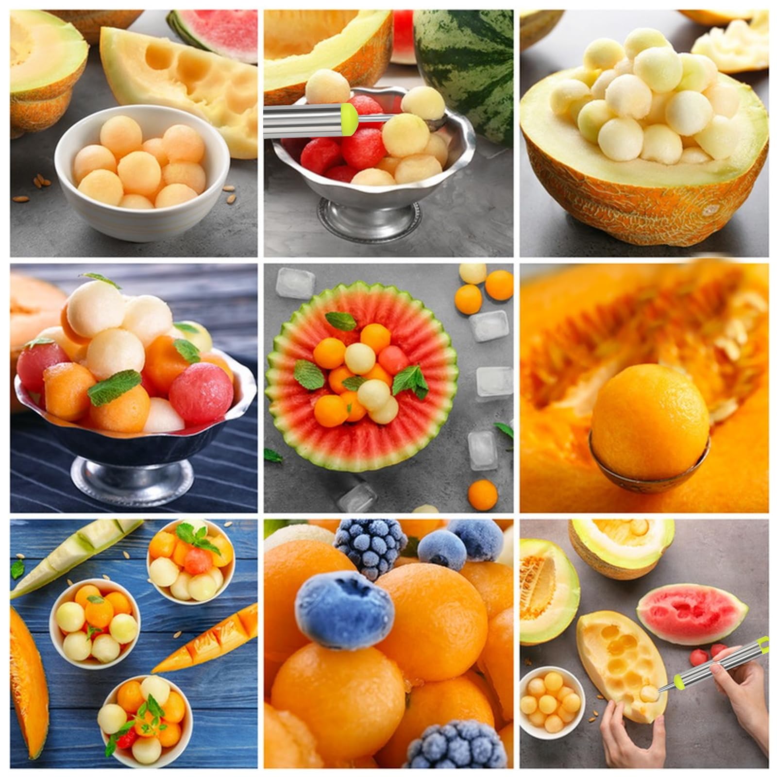 KUIRUNRX® Couteau à découper Les Fruits en Acier Inoxydable,Outil à