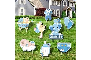 Delightful Welcome Home Baby Boy Yard Sign