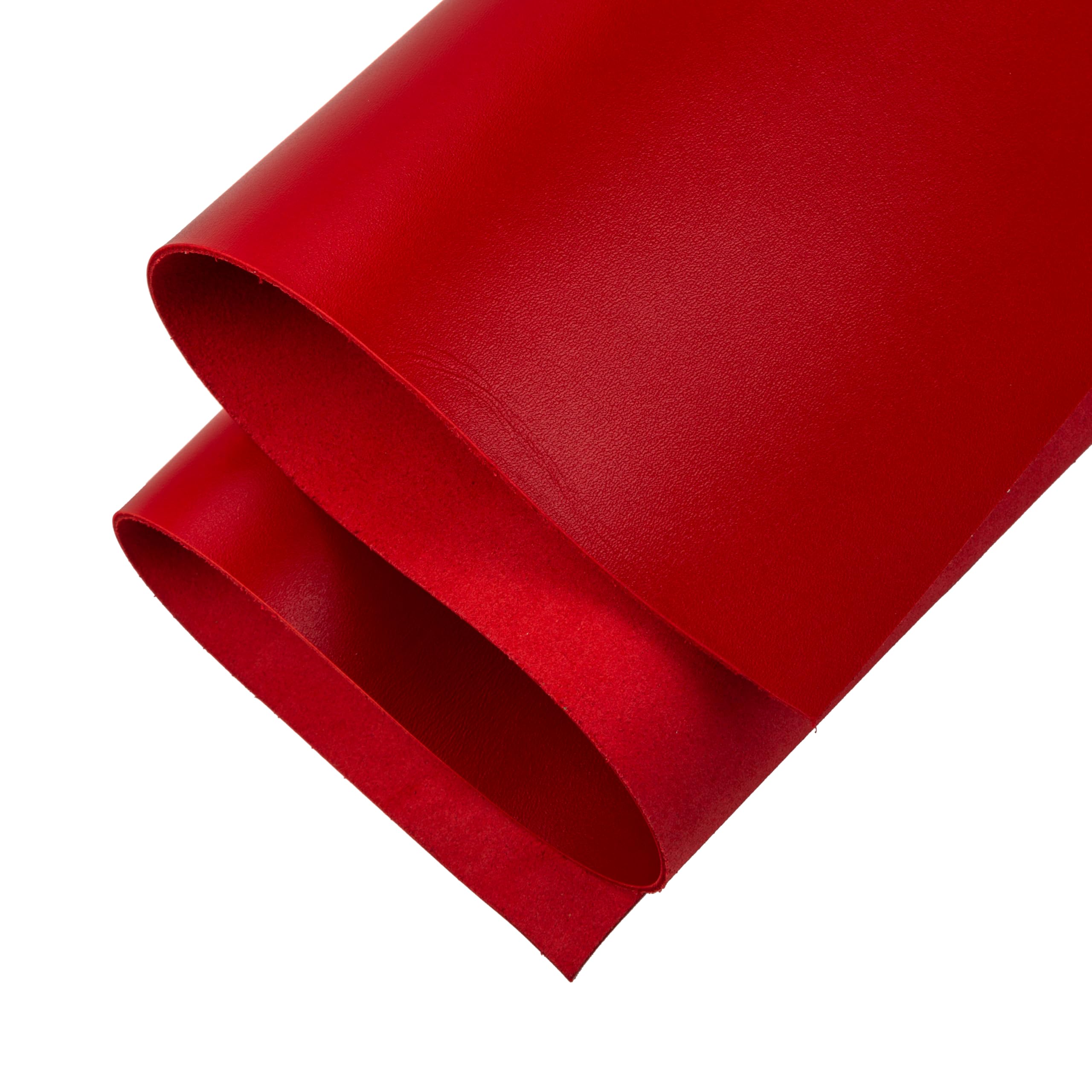 Shkira 12''X24'' Tooling Leather Square - 2.0MM Red Sheets for Crafts - Leather Sheets for Crafts Tooling Sewing Hobby - Thick Cowhide Pieces - Fabric