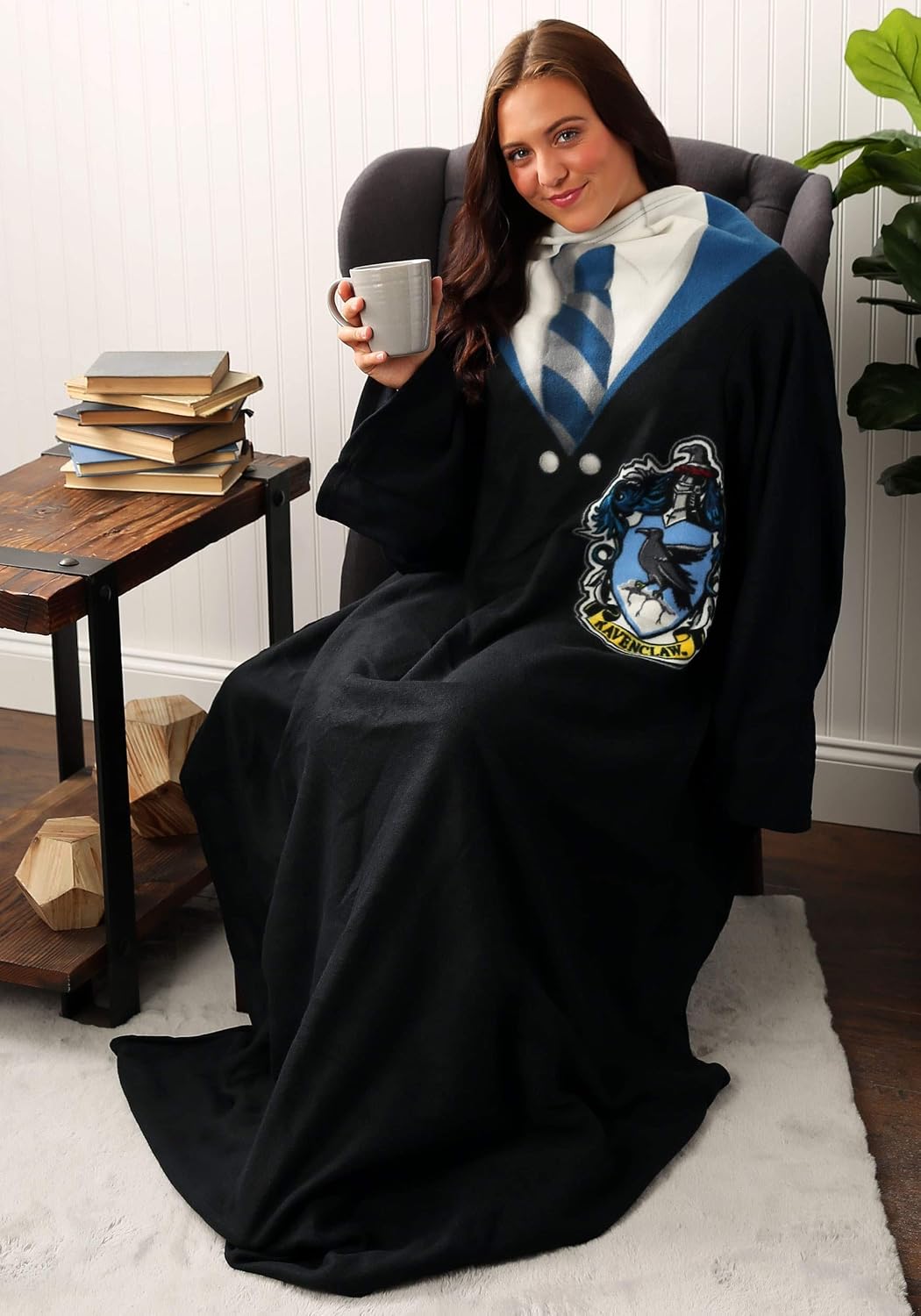 Northwest Comfy Throw Blanket with Sleeves, 48 x 71 Inches, Ravenclaw Rules