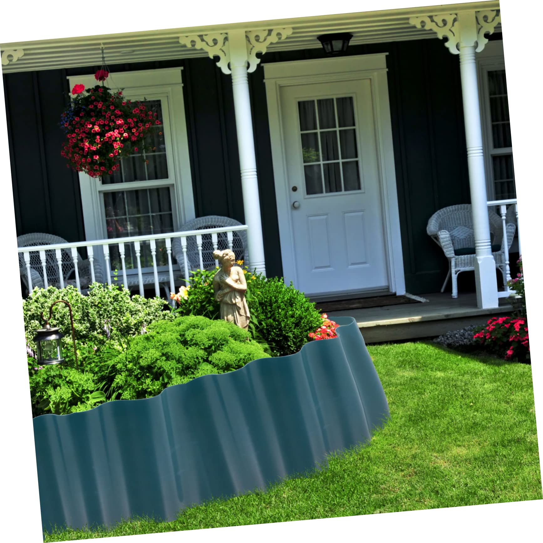SUPVOX 2rollos Bordura De Jardín Flexible De Plástico Cercado Decorativo para Césped y Flores Resistente para Patios y