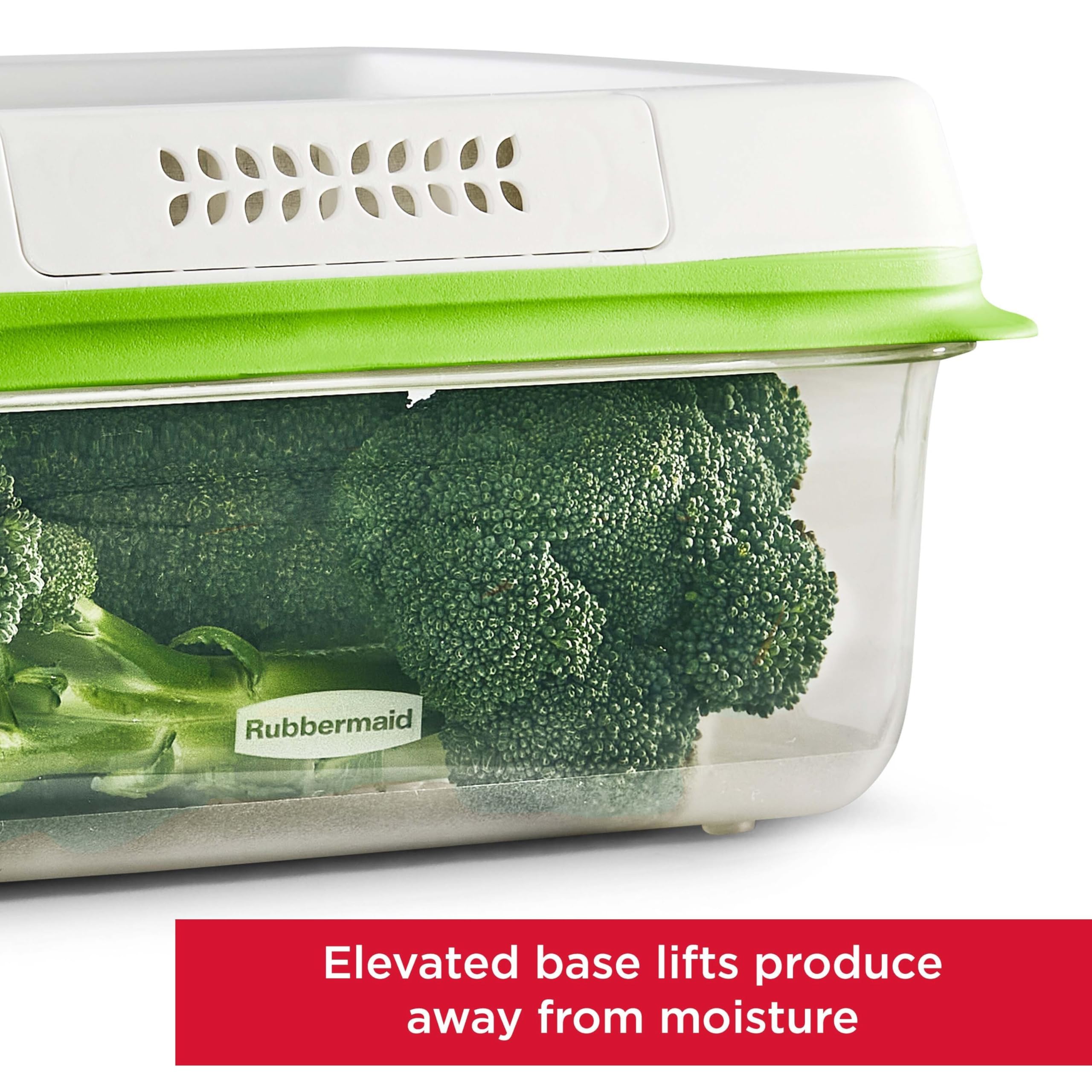Rubbermaid FreshWorks Vorratsdosen, mittelgroß und groß, 8-teiliges Set, Clear, 8-Piece