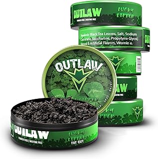 Outlaw Dip - Lucky Lipper - Fat Cut - 6 Pack - Tobacco & Nicotine Free Chew
