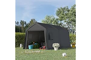 MELLCOM 8x14ft Outdoor Garage Heavy Duty Carport