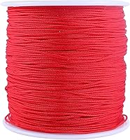 Vista 84 de KONMAY 1 rollo de cuerda de nailon para hacer pulseras de 150 yardas, trenzado de nailon Shamballa Macramé/cordón de cuentas de 0.4mm, cordón