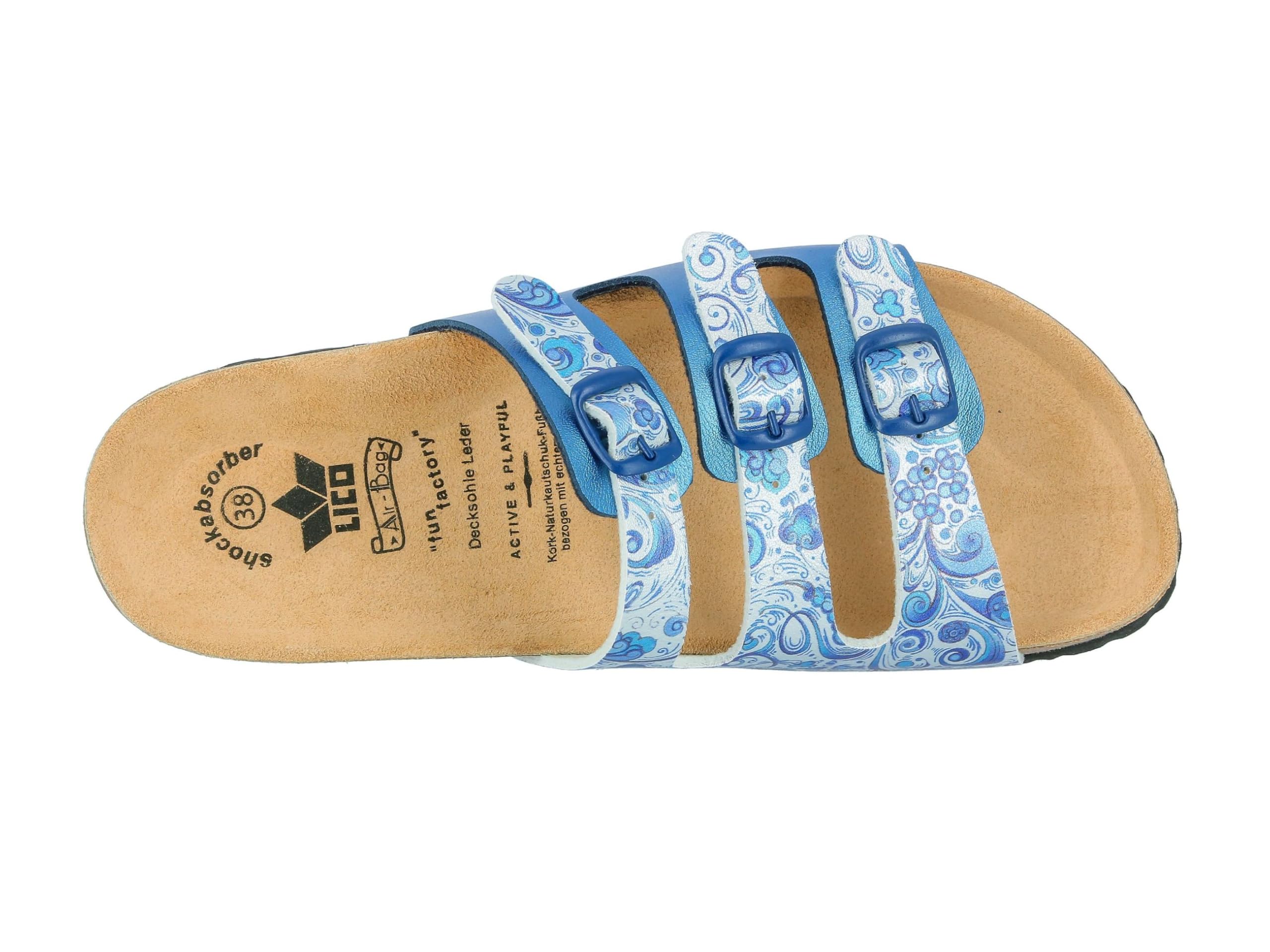 Lico Damen Bioline Flower Pantoletten