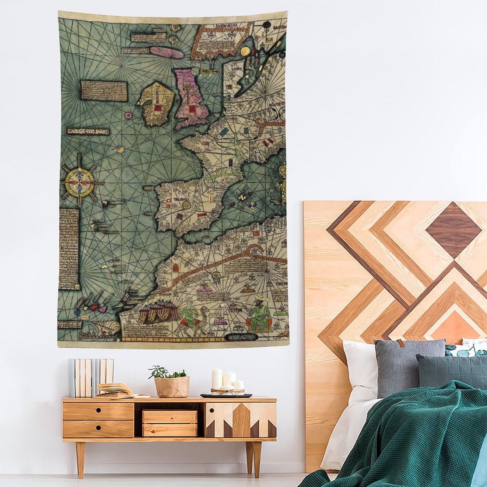 Poster mit Weltkarten-Motiv, Retro-Kunstdruck, Wandteppich, Geschenke, Foto, Bild, Malerei, Wandteppich, Raumdekoration, Heimdekoration, 152,4 x 228,6 cm, 39 Stück
