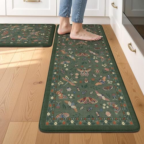 LEEVAN Anti Fatigue Kitchen Mat Set 2PCS
