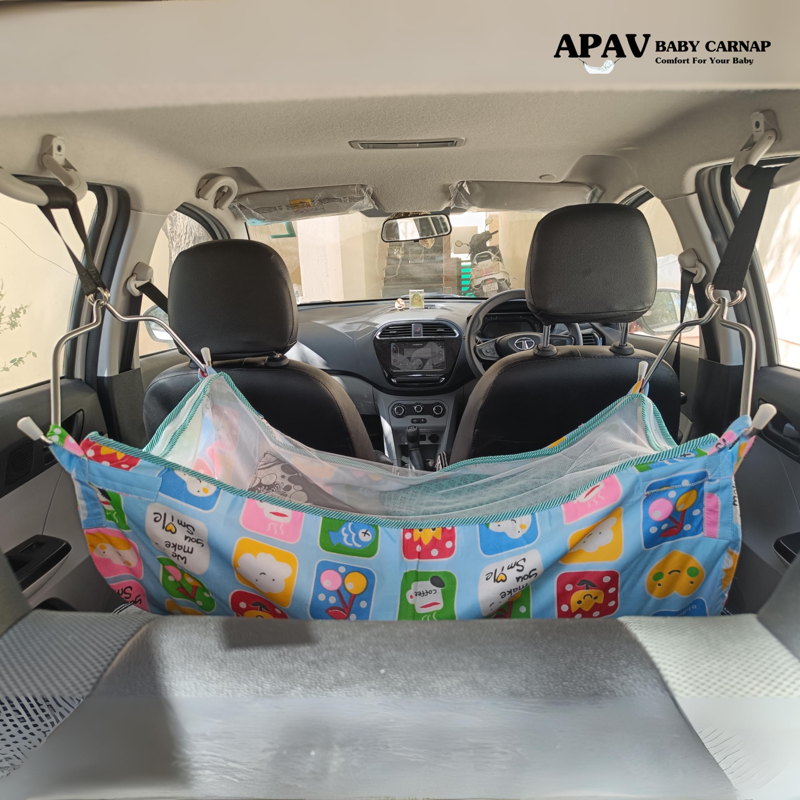 APAV Car Cradle I Travel Strap with Hammock and Cloths (Travel Strap with Hammock Full kit) - Image 3 thumbnail