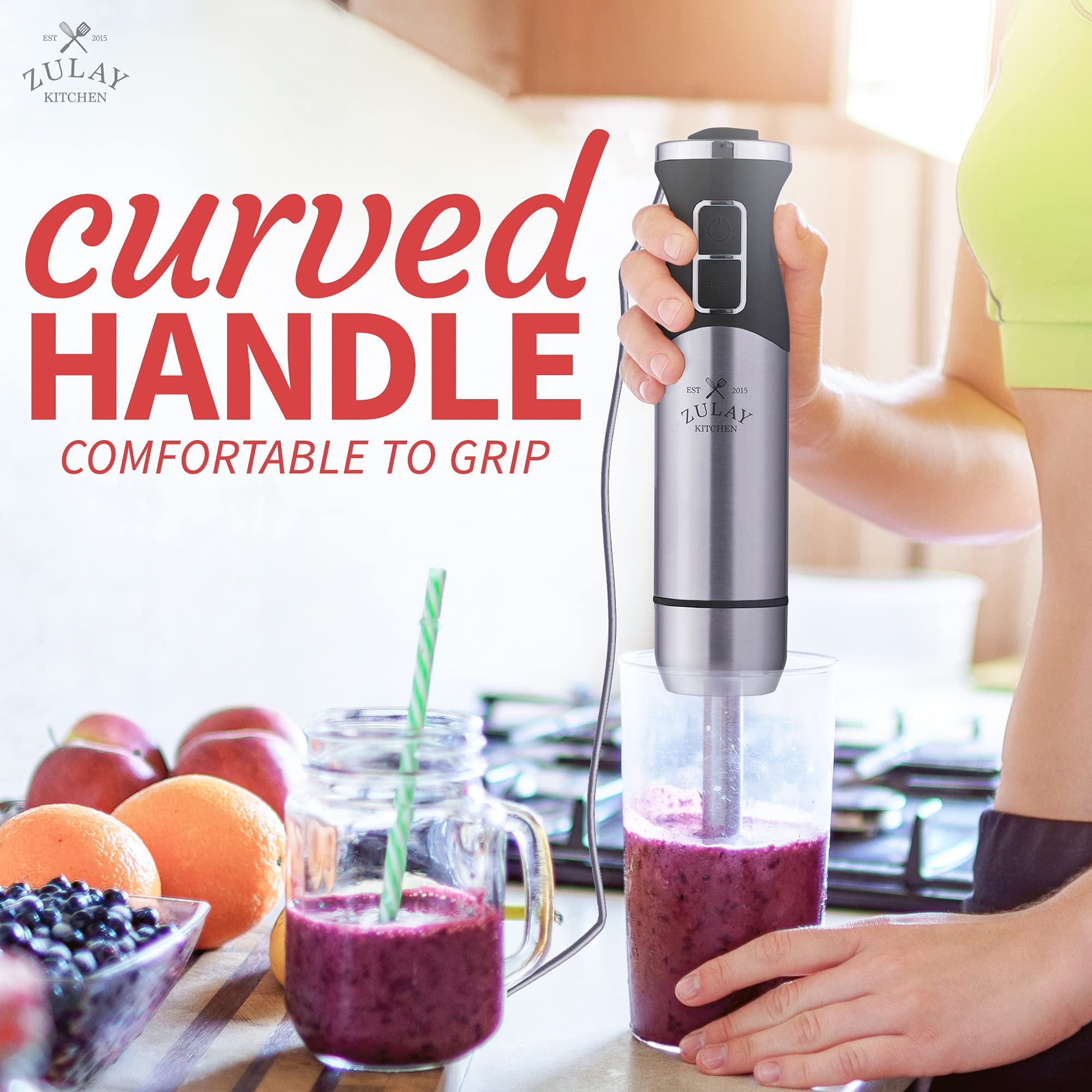 Amazon.com: Zulay Kitchen 3-in-1 Immersion Blender 500W Hand