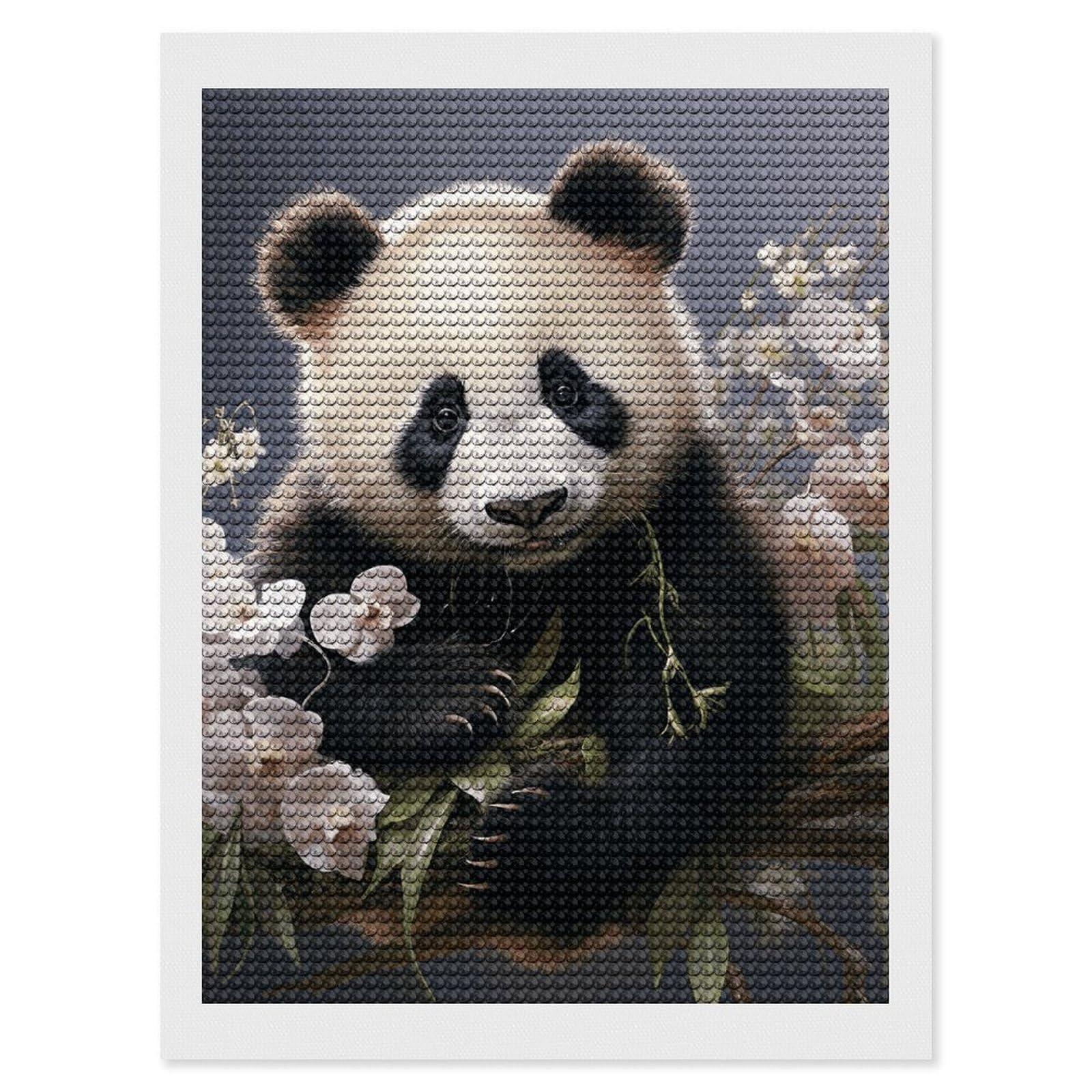 Amazon.com: Panda With Flower 5D Diamond Art Kits for Adults