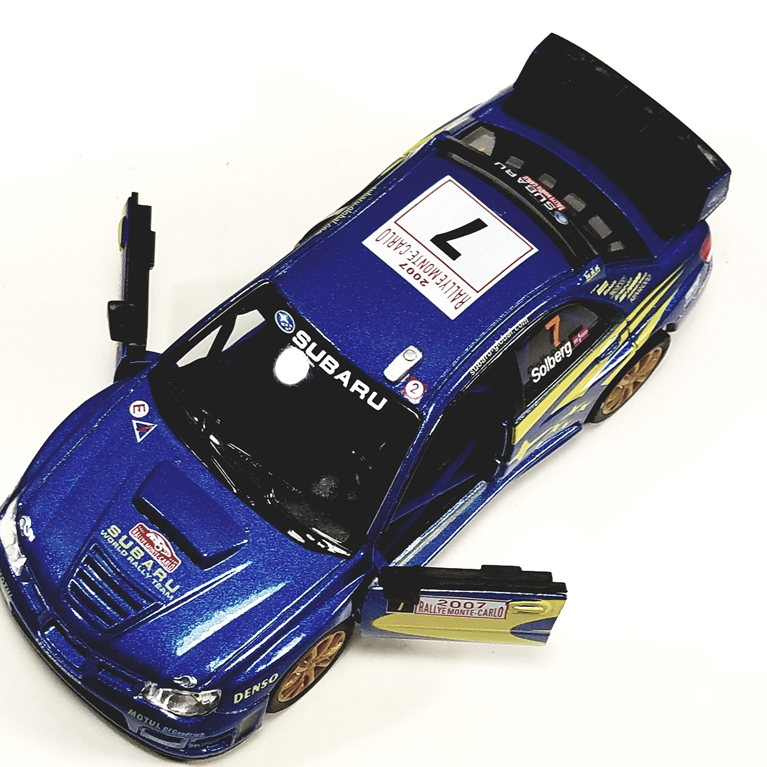 Amazon.com: Kinsmart Blue 2007 Solberg Subaru Impreza WRC STI