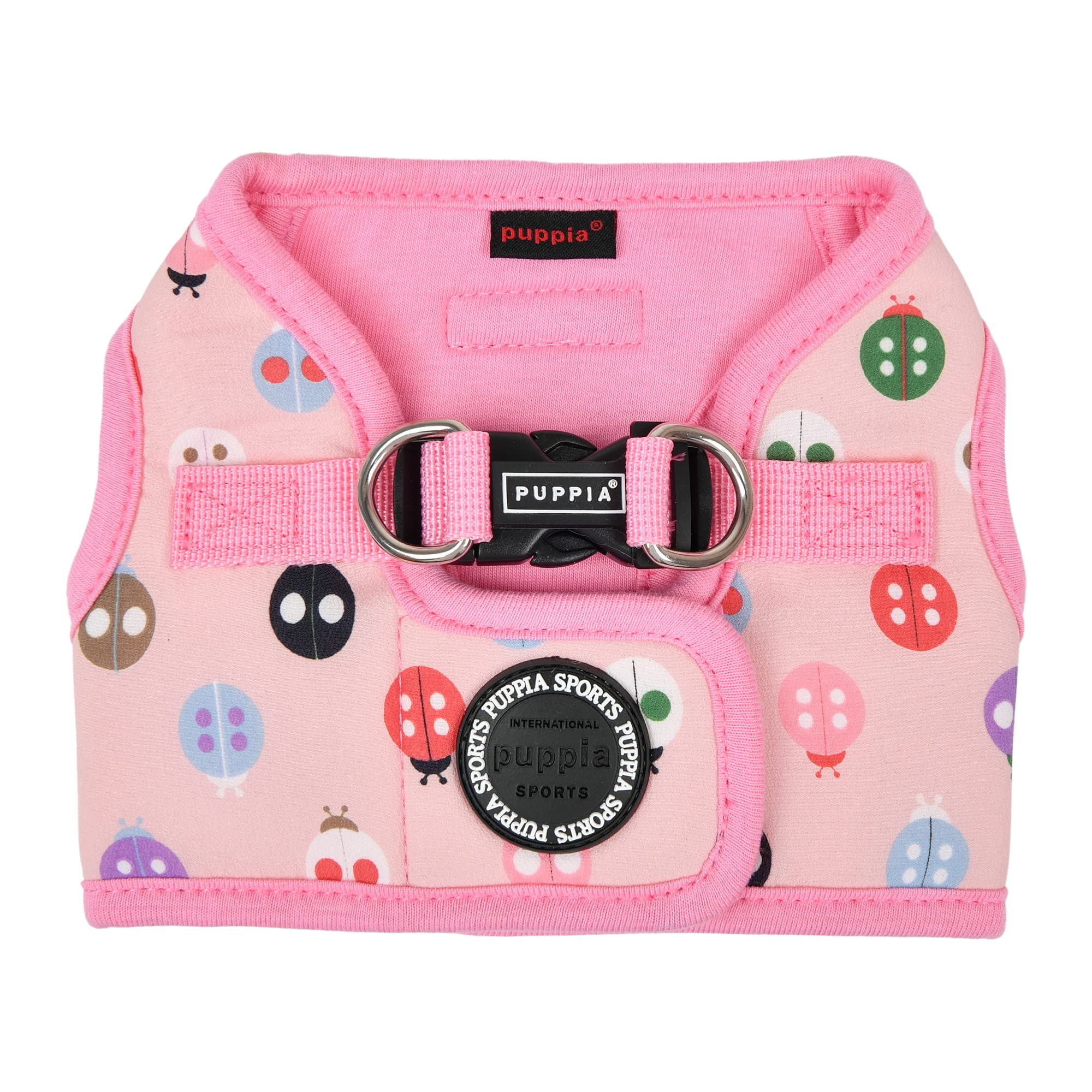 Puppia Lady Beetle Step-in Vest Dog Harness No Choke No Pull Walking Training for Small and Medium Dog - Pink - S - Image 2
