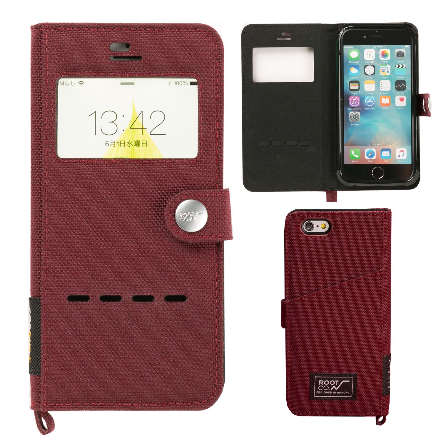Amazon.co.jp: 【ROOT CO.】 iPhone6s iPhone6 窓付き 手帳型