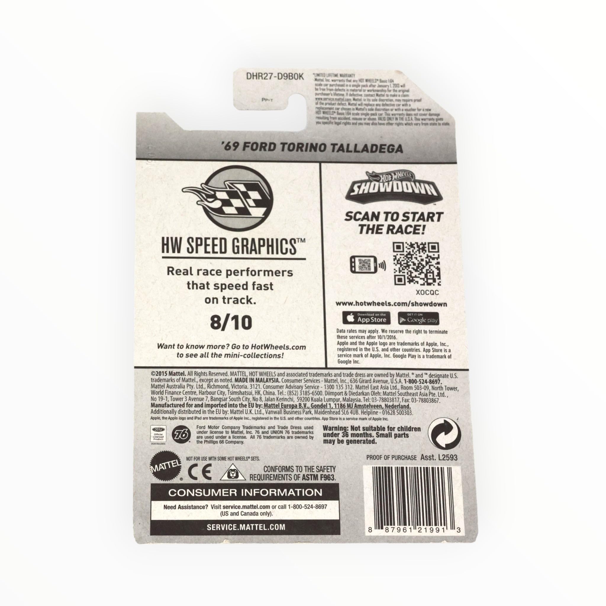 Amazon.com: hot wheels blue 69 ford torino talladega hw speed