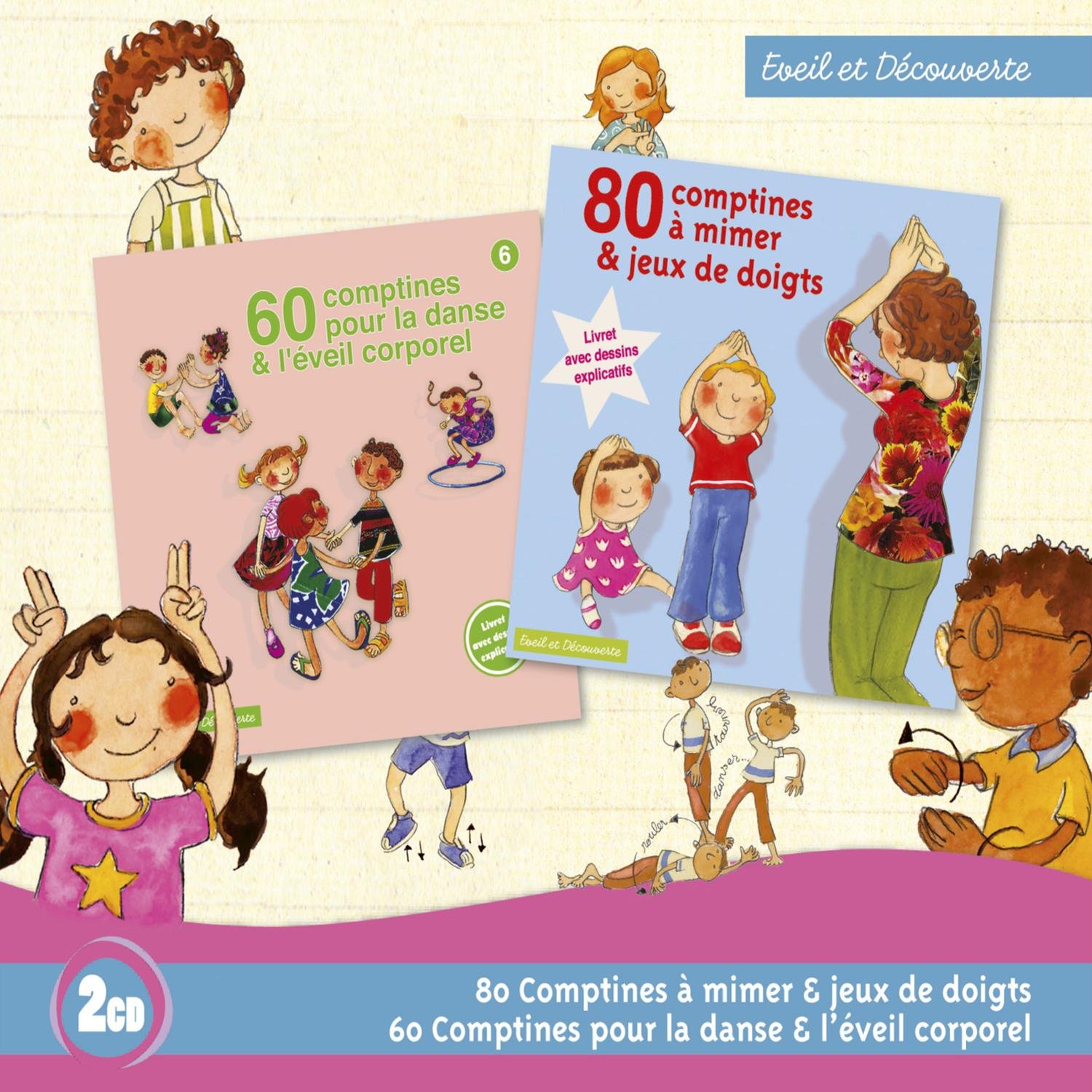80 Comptines a Mimer & Jeux De Doigts/60 Comptines [Audio CD]