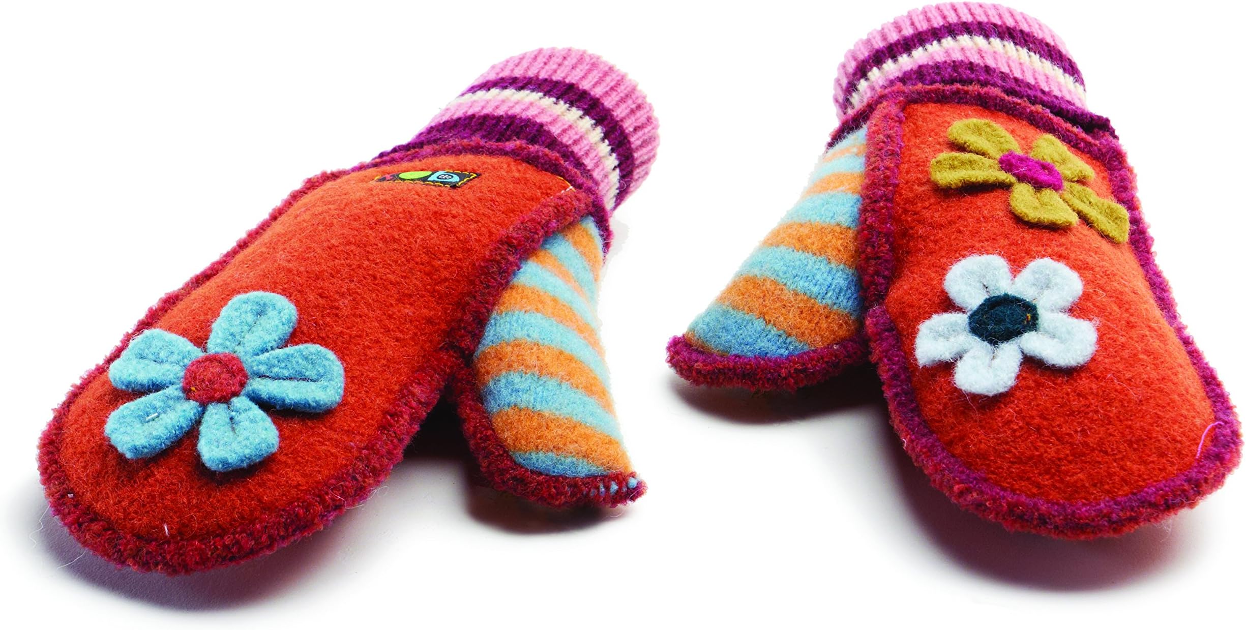 Xob Mittens Upcycled Wool Sweaters Kids Winter Gloves By Icebox Knitting