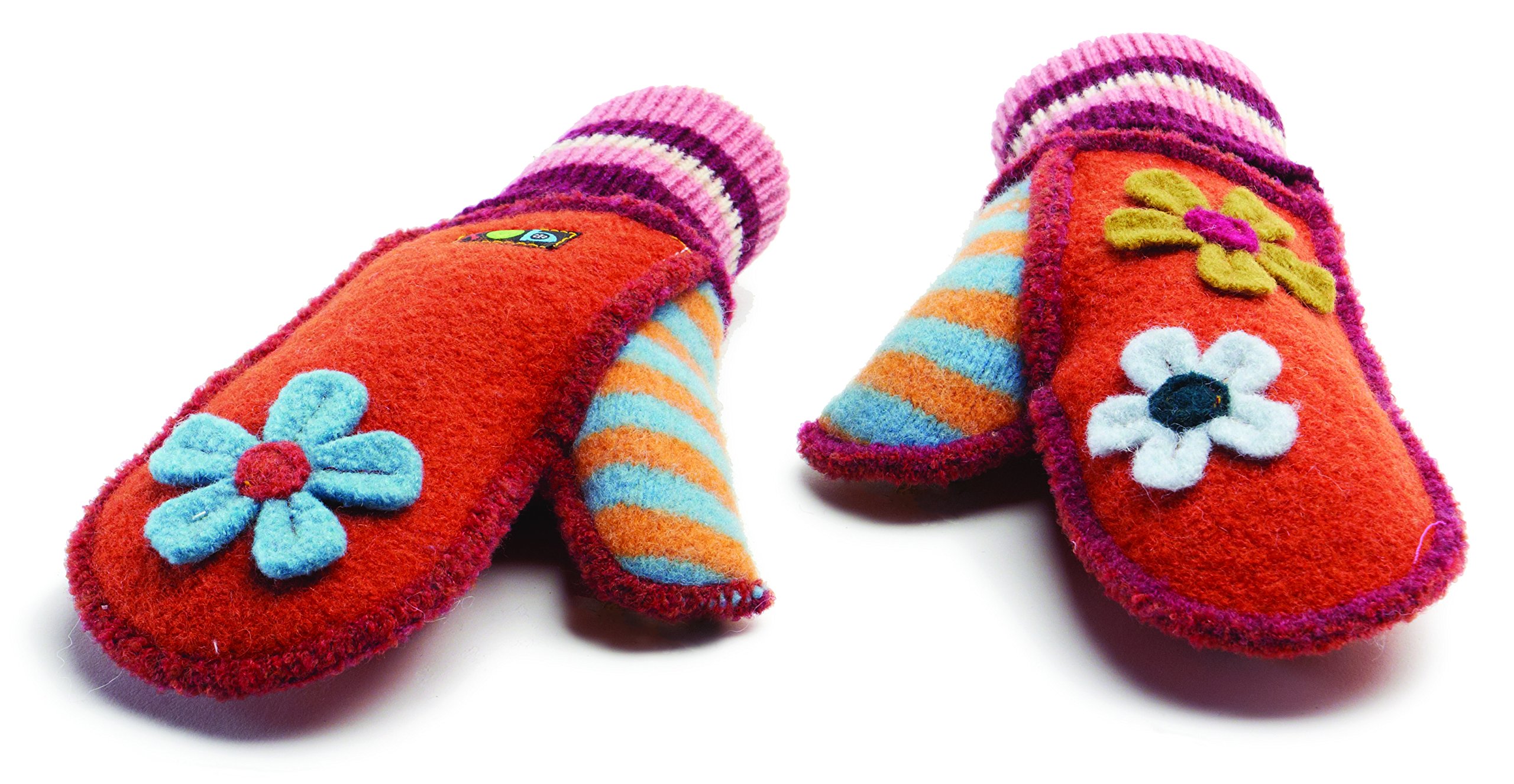 Xob Mittens Upcycled Wool Sweaters Kids Winter Gloves By Icebox Knitting