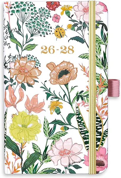 2026-2028 Pocket Planner/Calendar - 3 Year Monthly Planner 2026-2028, Jan 2026 - Dec 2028, 3.8" x 6.3", Small/Purse Calendar 36 Months with Pen Holder, Inner Pocket, Elastic Closure and 61 Notes Pages