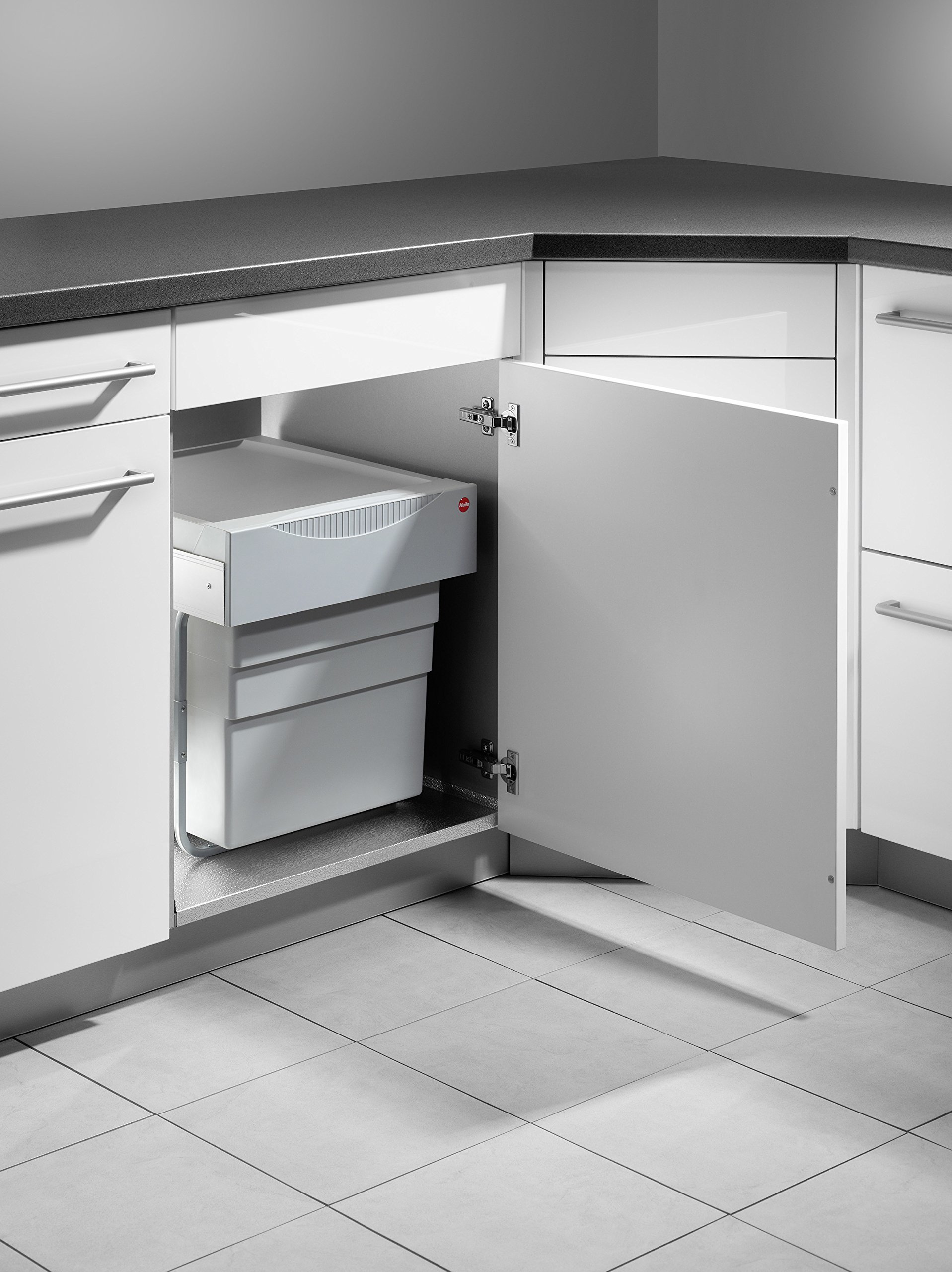 Contenitore Rifiuti Hailo TA Swing 30L - Per Armadi 300mm, 2 Bidoni Da 15L - Foto 4