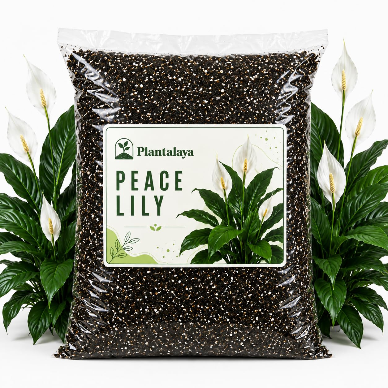 Peace Lily Potting Mix – Premium Moisture Balanced Soil Blend for Spathiphyllum Houseplants – Free Draining Growing Medium for Healthy Roots, Lush Foliage & Beautiful Blooms (5 Litres)