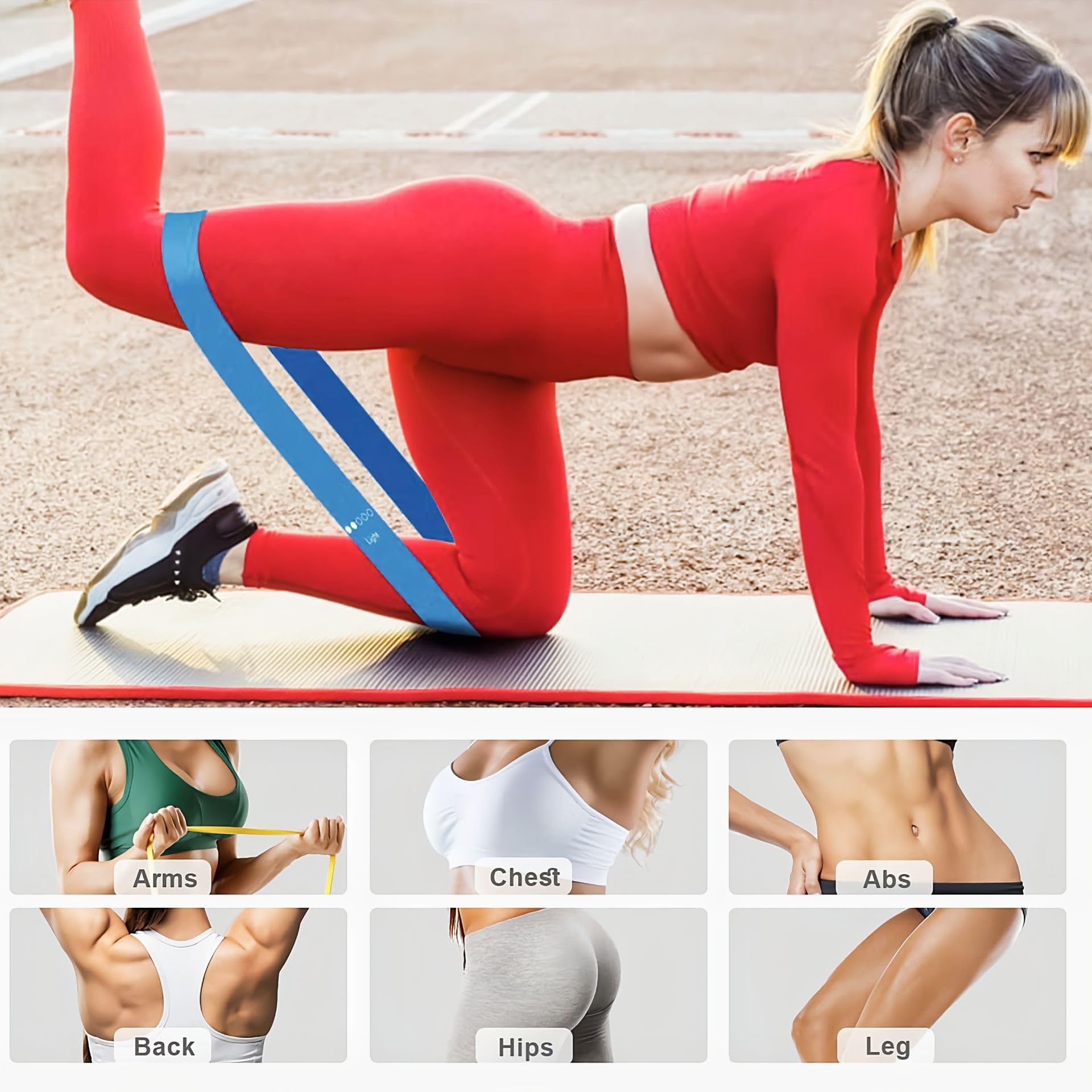 Gym Resistance Bands Set Workout Equipments Home Handy Fitness Elasticity Exercise Bands Yoga Pilates Accessories Crossfit Sport - 18