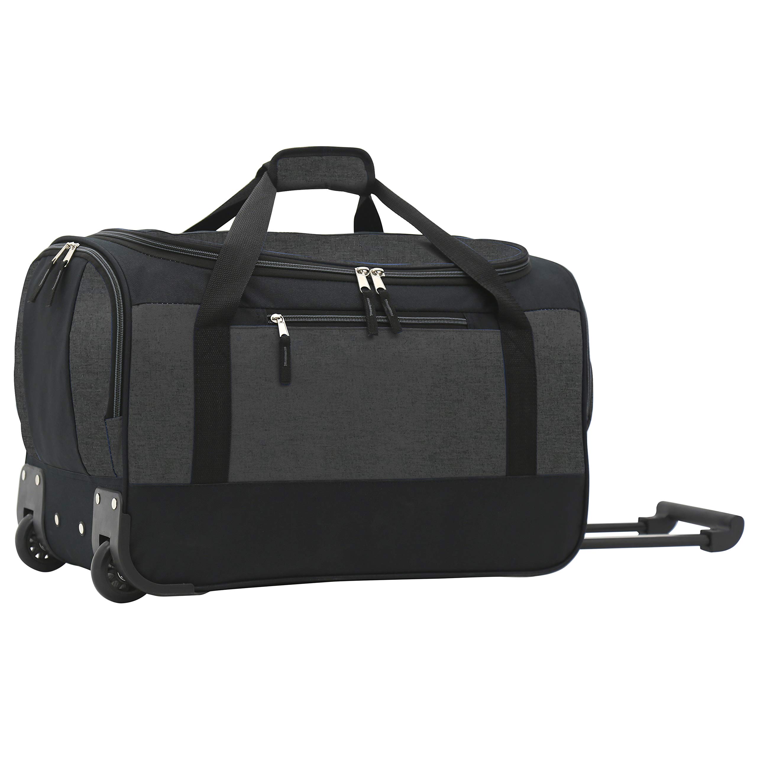 Photo 1 of **SEE NOTES**Travelers Club Pinnacle Travel Rolling Duffel Bag, Dark Grey, Carry-On 20-Inch