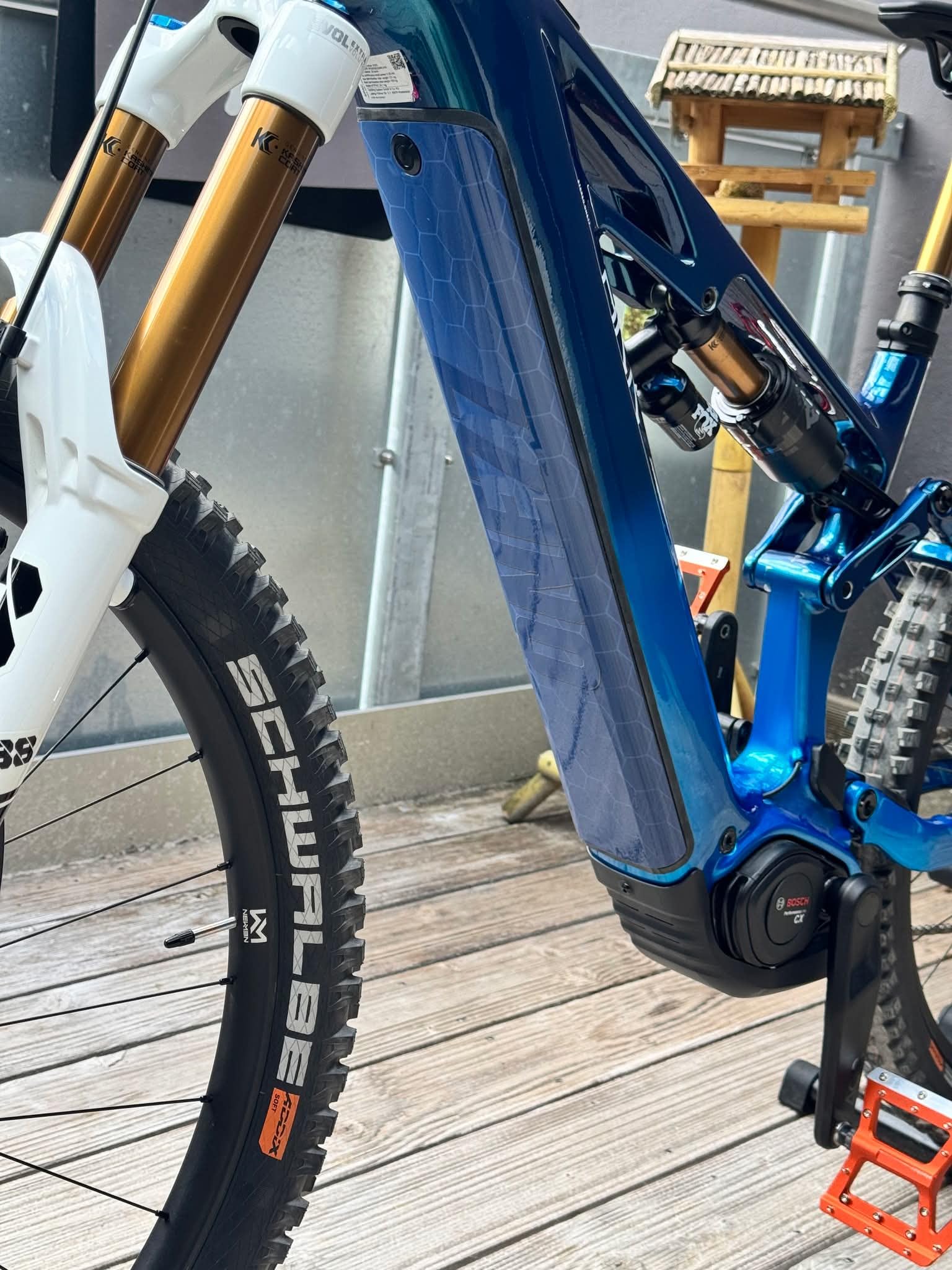 Reflektierende Designschutzfolie für E-Bike Akkuabdeckungen und Unterrohr für alle E-Bike Modelle, Rahmenschutz eBike, Fahrrad Aufkleber, Bike Sticker