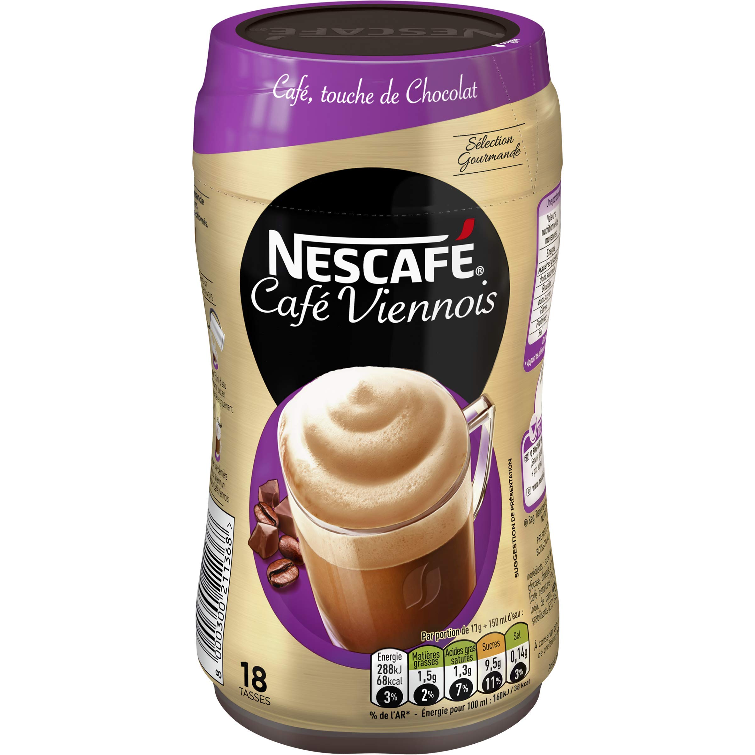 Nescafé Café Vienés, Café Soluble, Caja 306Glot 5