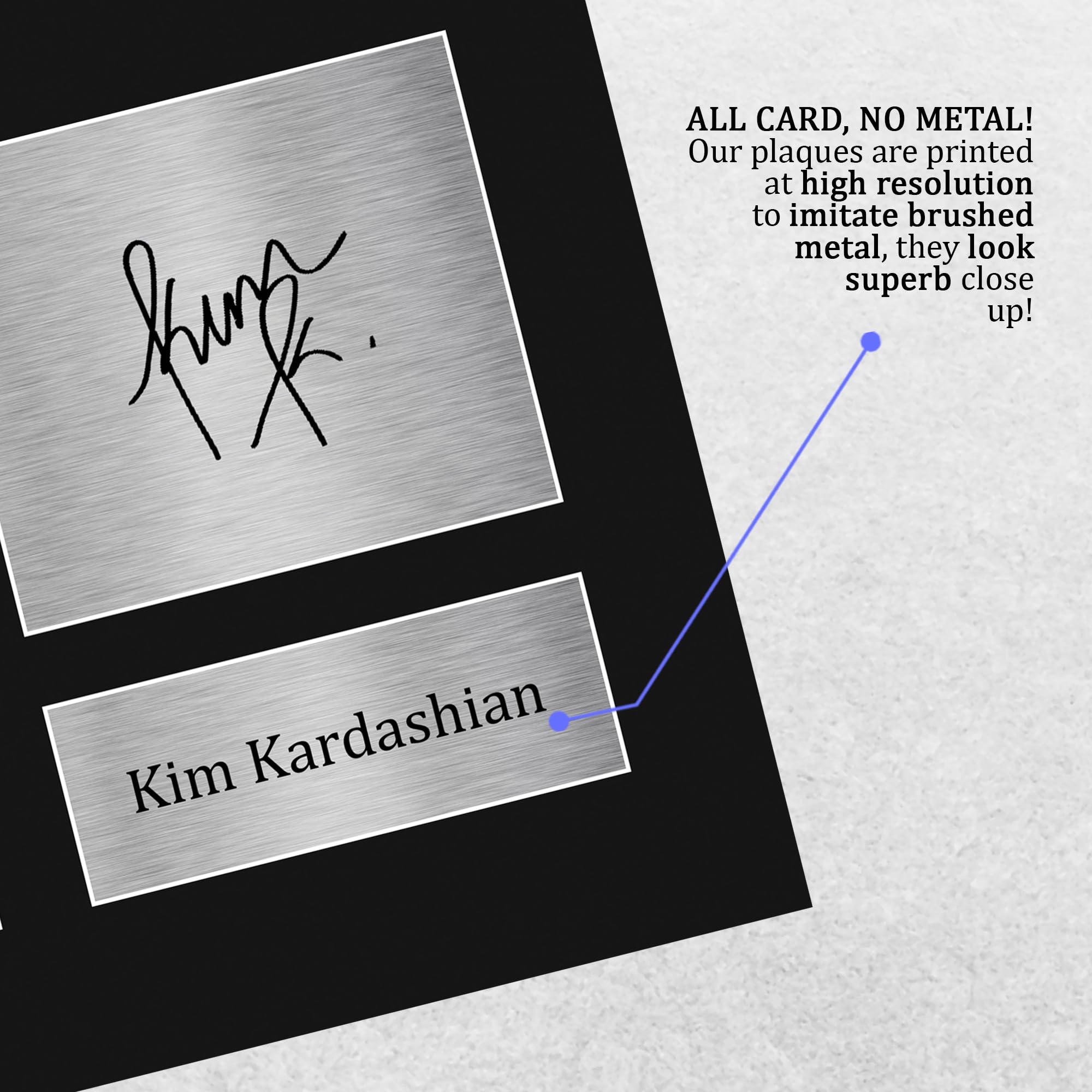キム・カーダシアン　直筆サイン入り　8Ｘ10 フォト　証明書付き Amazon.com: HWC Trading Kim Kardashian Gifts Printed Signed